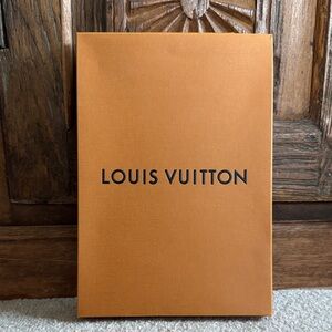 Louis Vuitton Orange Button Closure Envelope Box 8 x 11